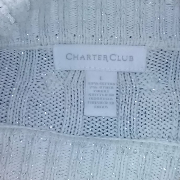 Charter Club Cable Knit Turtle Neck Sweater - Picture 3 of 3